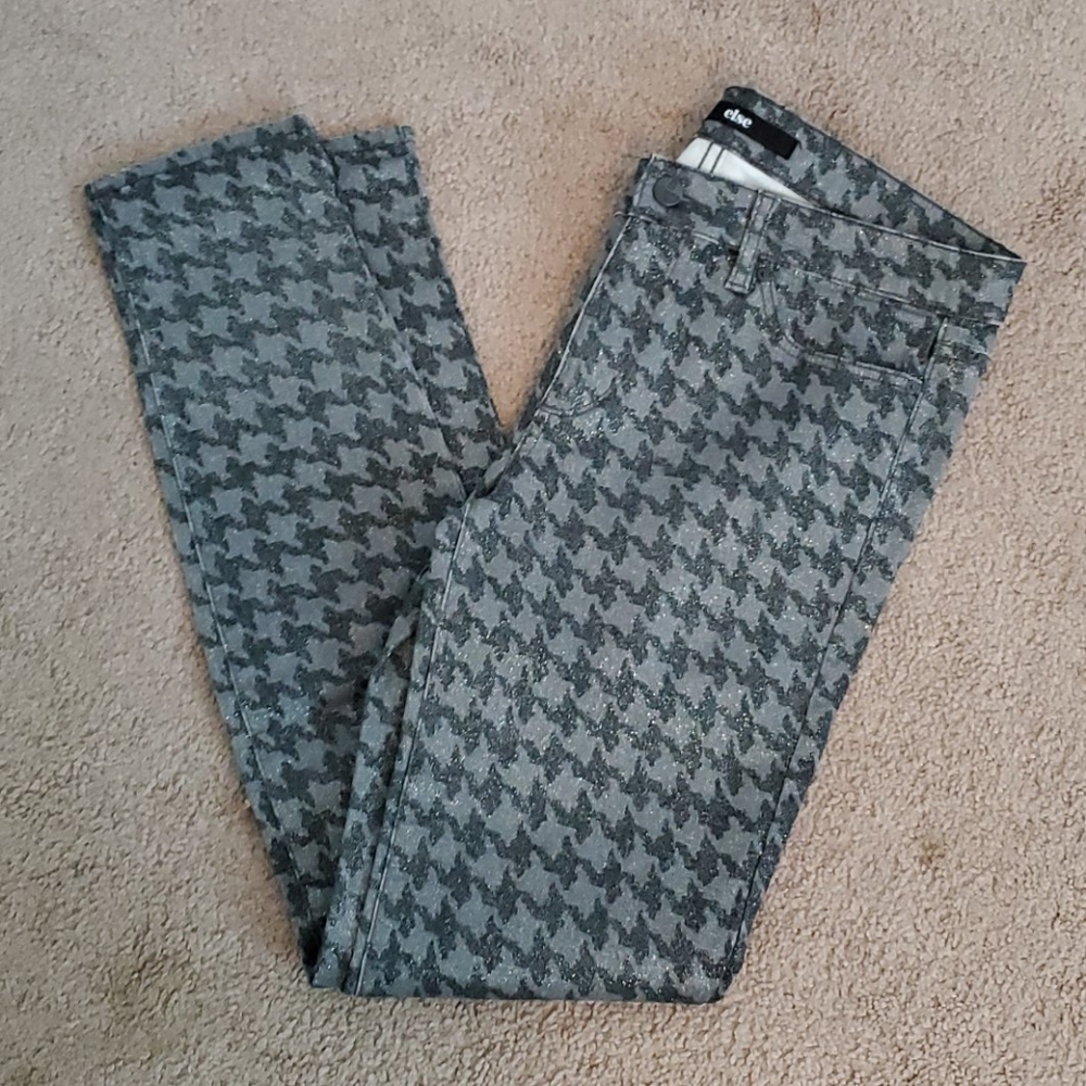 Else black & silver jeans